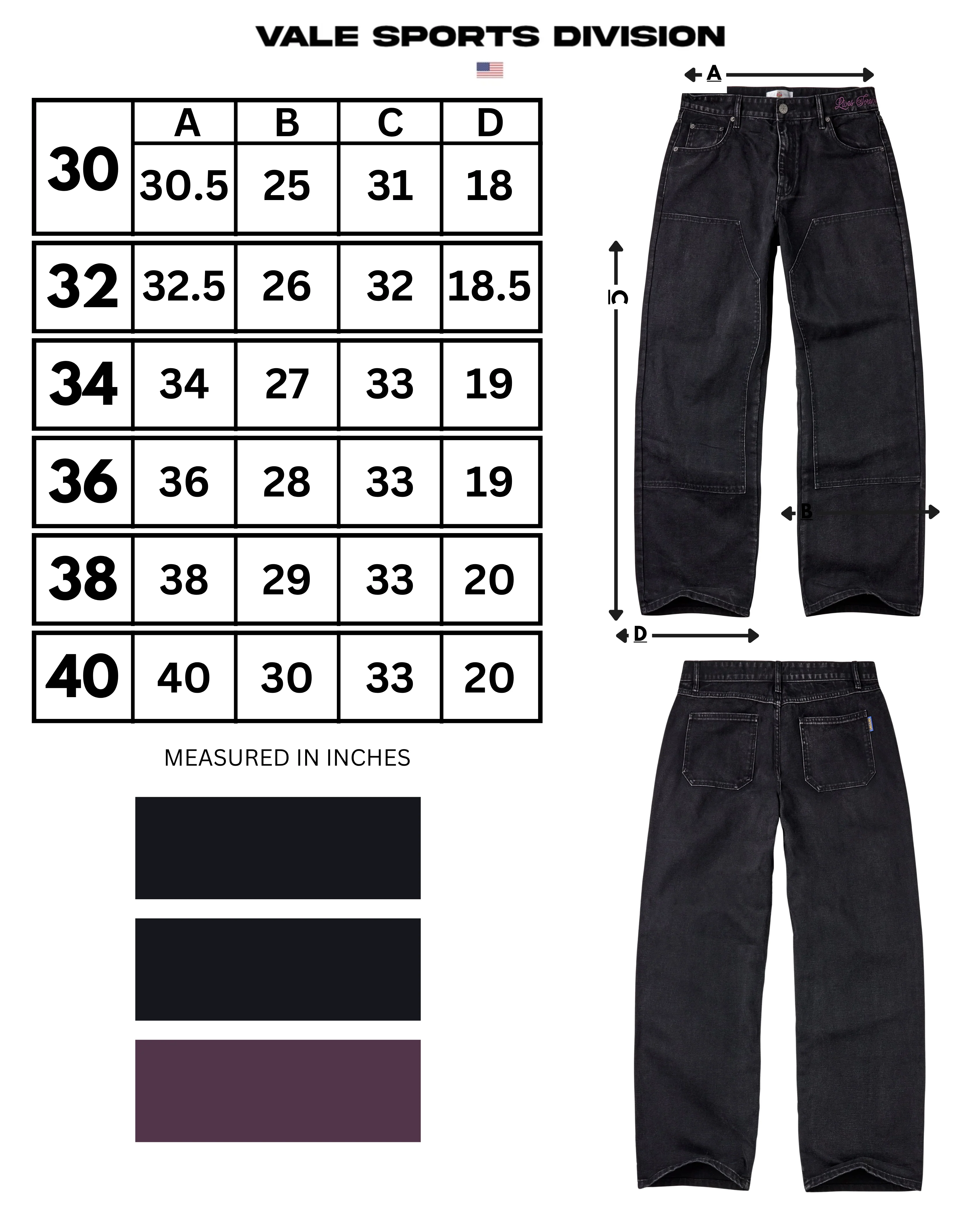 BLACK CHORE PANTS - Image 3