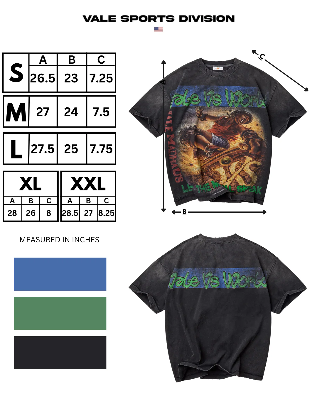 METAL SPEAKER TEE  [BLACK] - Image 3